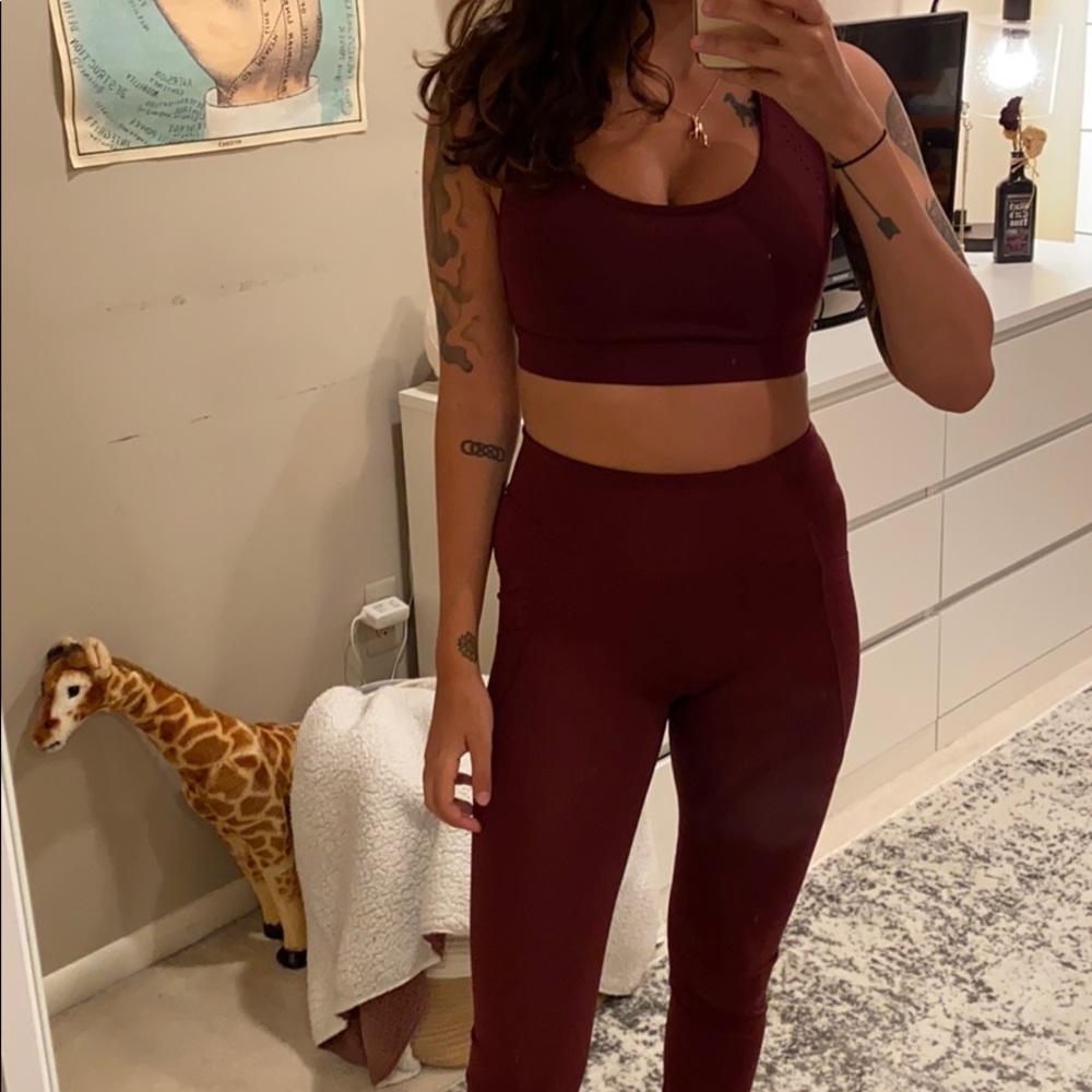 Legging and sports bra set